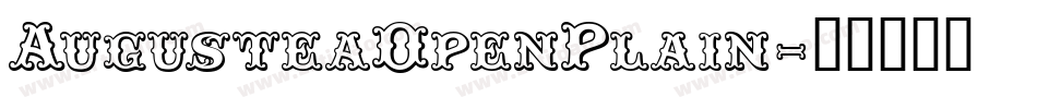 AugusteaOpenPlain字体转换