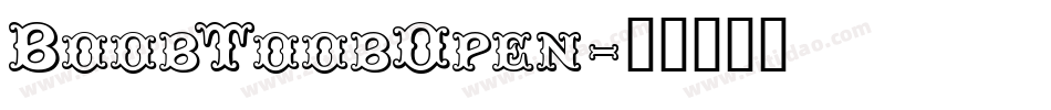 BoobToobOpen字体转换