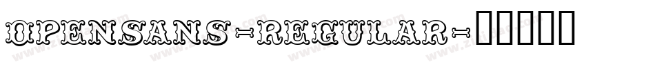 opensans-regular字体转换