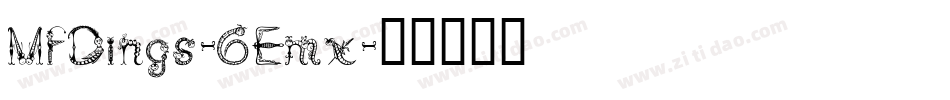 MfDings-6Emx字体转换