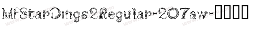 MfStarDings2Regular-2O7aw字体转换