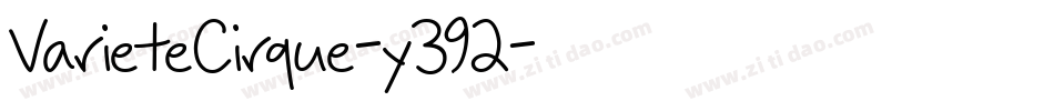 VarieteCirque-y392字体转换