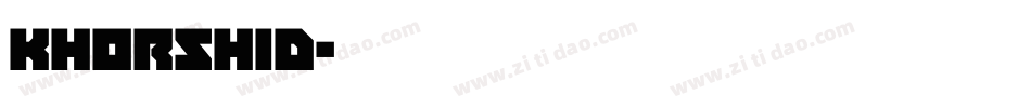 khorshid字体转换