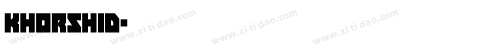 khorshid字体转换