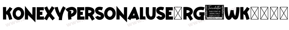 KonexyPersonalUse-rg3wK字体转换