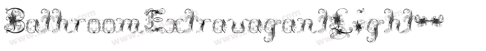 BathroomExtravagantLight字体转换