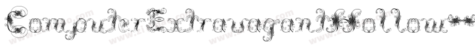 ComputerExtravagantHollow字体转换 ComputerExtravagantHollow字体转换