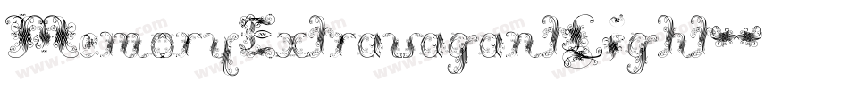 MemoryExtravagantLight字体转换