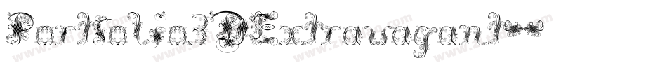Portfolio3DExtravagant字体转换