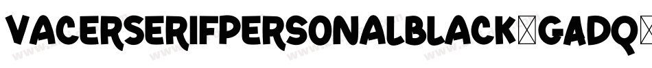 VacerSerifPersonalBlack-GADq字体转换