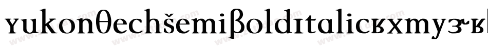 YukonTechSemiBoldItalic-xmy5字体转换