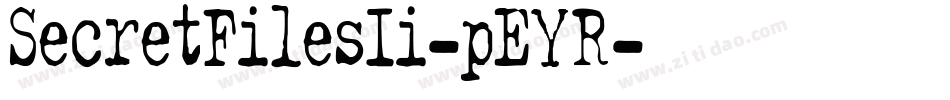 SecretFilesIi-pEYR字体转换