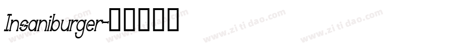 Insaniburger字体转换