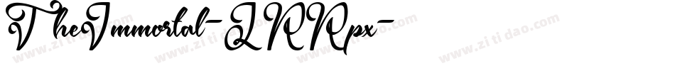 TheImmortal-JRRpx字体转换 TheImmortal-JRRpx字体转换