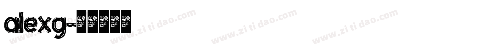 alexg字体转换