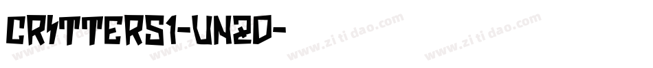 Critters1-vnZD字体转换