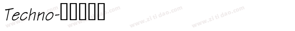 Techno字体转换