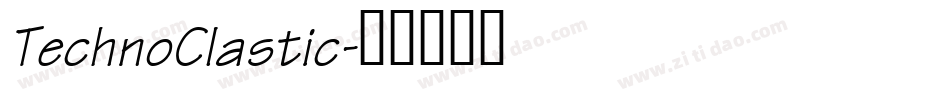 TechnoClastic字体转换