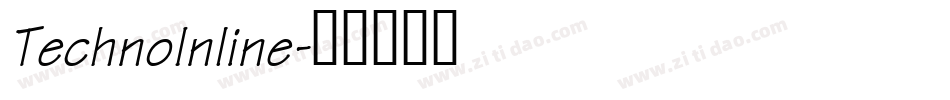 TechnoInline字体转换