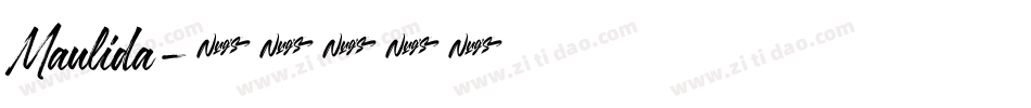 Maulida字体转换