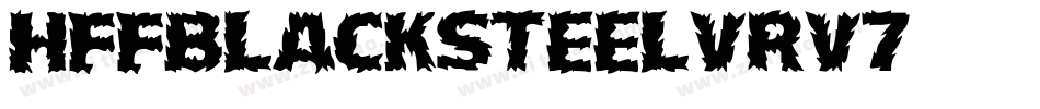 HffBlackSteel-vrv7字体转换