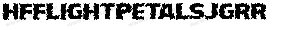 HffLightPetals-jGRR字体转换