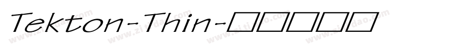 Tekton-Thin字体转换