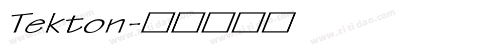 Tekton字体转换