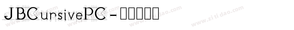 JBCursivePC字体转换