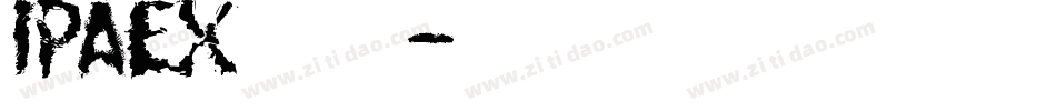 IPAex黑体手机版字体转换