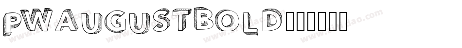 PWAugustbold字体转换