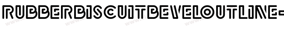 RubberBiscuitBevelOutline-z8EG字体转换