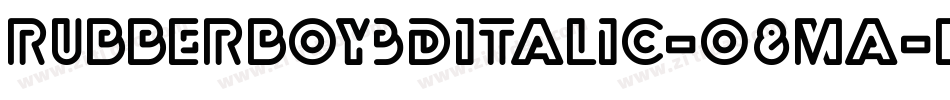 RubberBoy3DItalic-o8Ma字体转换