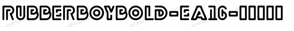 RubberBoyBold-eA16字体转换