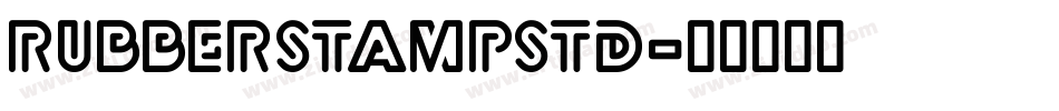 RubberStampStd字体转换
