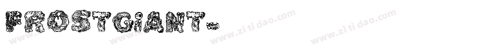 frostgiant字体转换