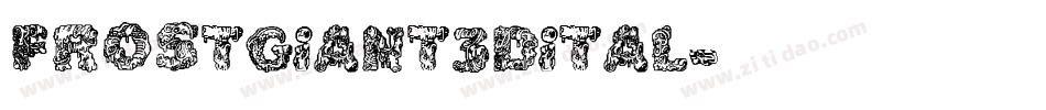 frostgiant3dital字体转换