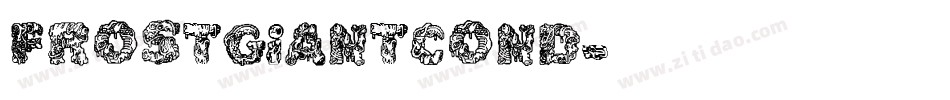 frostgiantcond字体转换