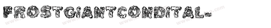 frostgiantcondital字体转换
