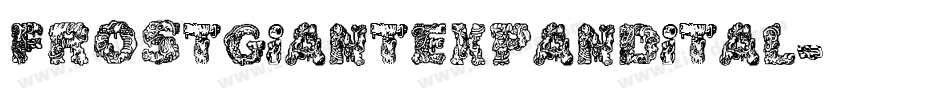 frostgiantexpandital字体转换