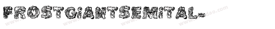 frostgiantsemital字体转换