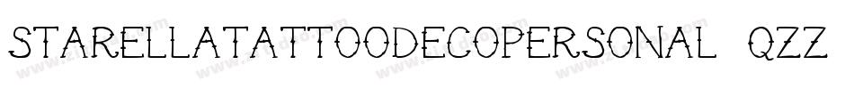 StarellaTattooDecoPersonal-qZZ4x字体转换