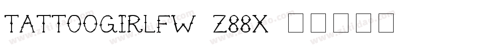 TattooGirlfw-z88X字体转换