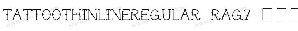 TattooThinlineRegular-rAG7字体转换