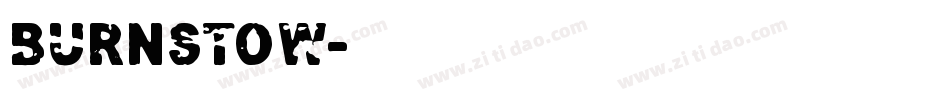 BURNSTOW字体转换