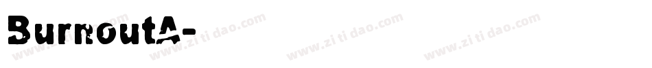 BurnoutA字体转换