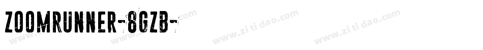 ZoomRunner-8GZB字体转换