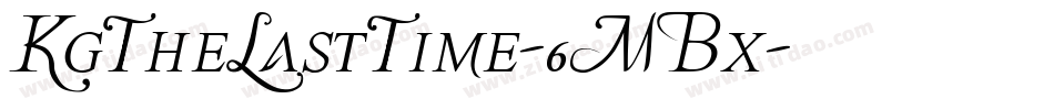 KgTheLastTime-6MBx字体转换
