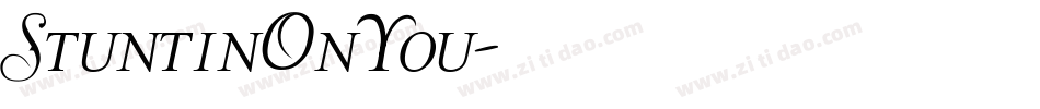 StuntinOnYou字体转换