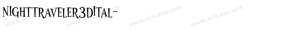 nighttraveler3dital字体转换